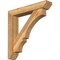 Ekena Millwork Balboa Slat Rough Sawn Bracket w/ Offset Brace, Western Red Cedar, 6"W x 32"D x 32"H BKT0604X32X32BOA06RWR - alternate 1